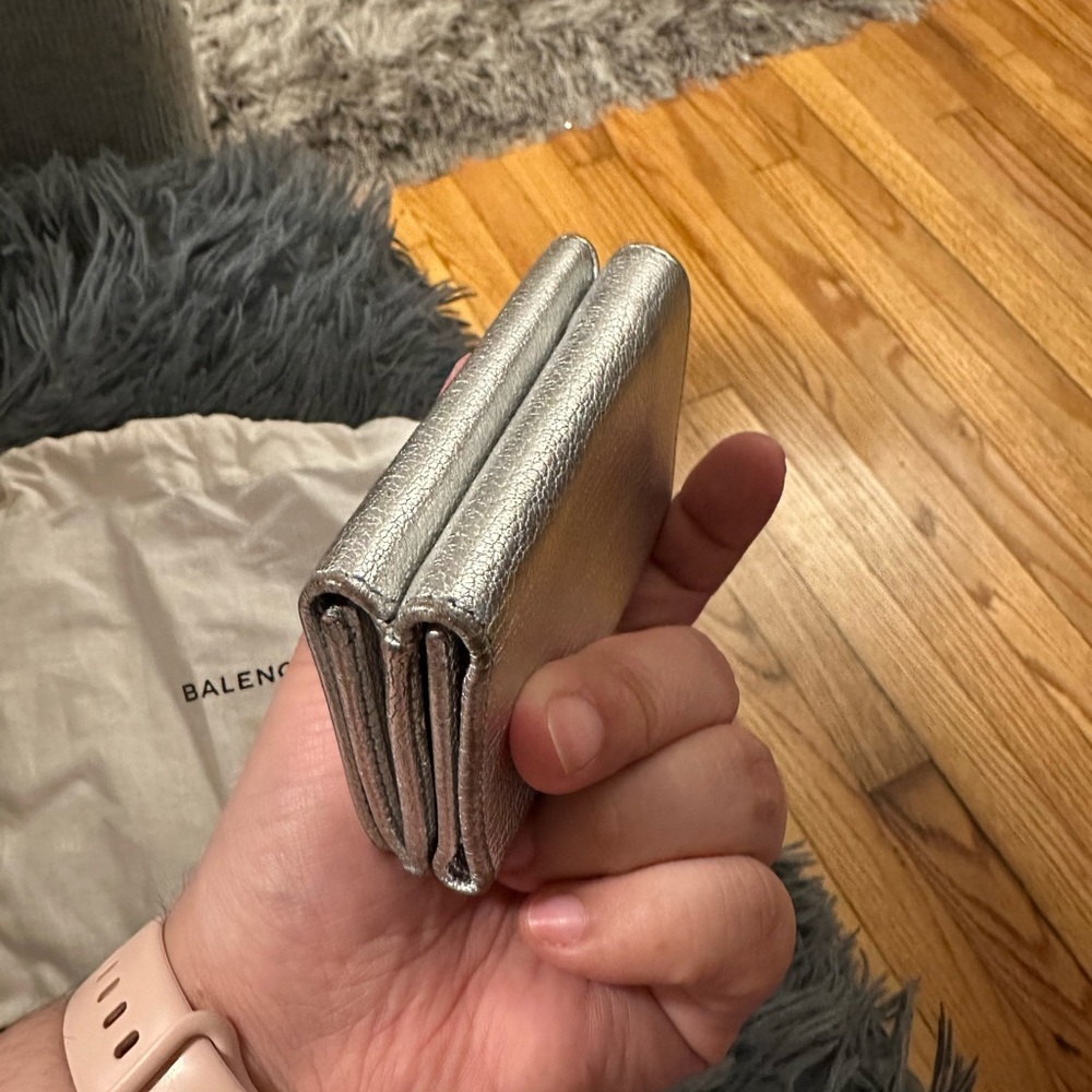 EUC Silver Balenciaga Wallet - Picture 9 of 11